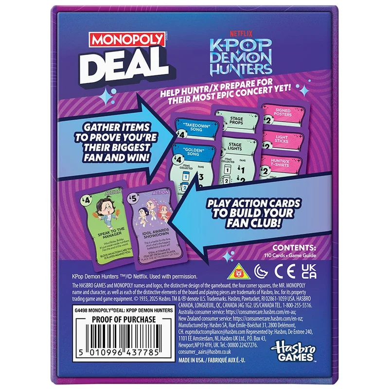 Monopoly Deal KPop Demon Hunters (ML)