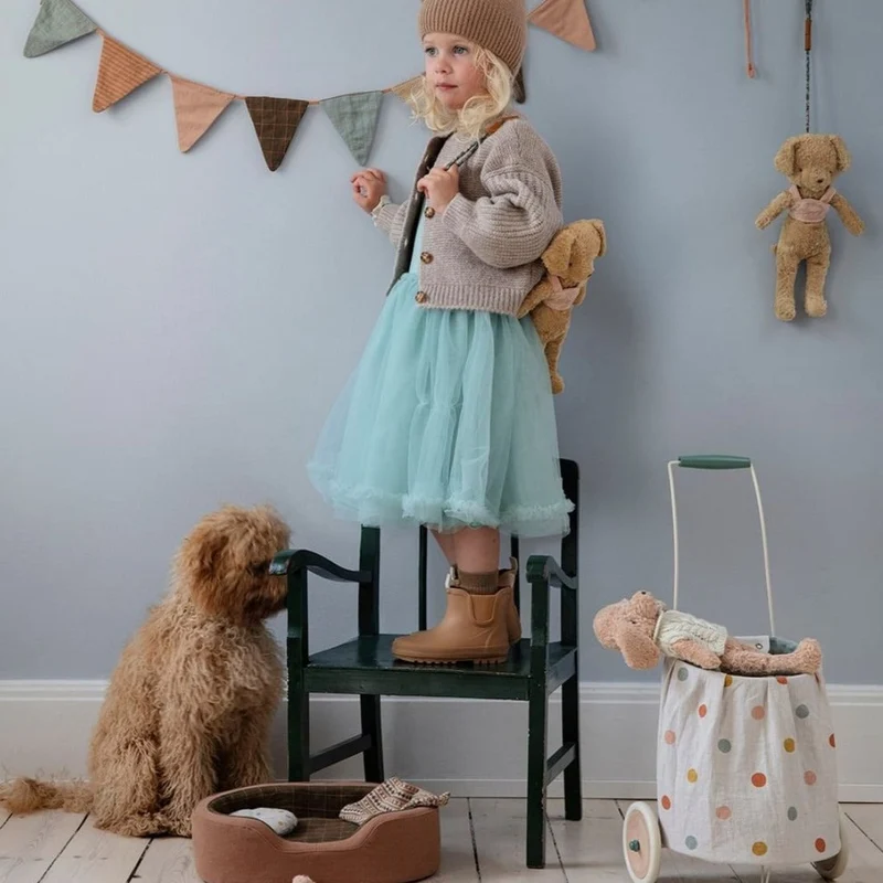 Robe De Princesse En Tulle - Menthe