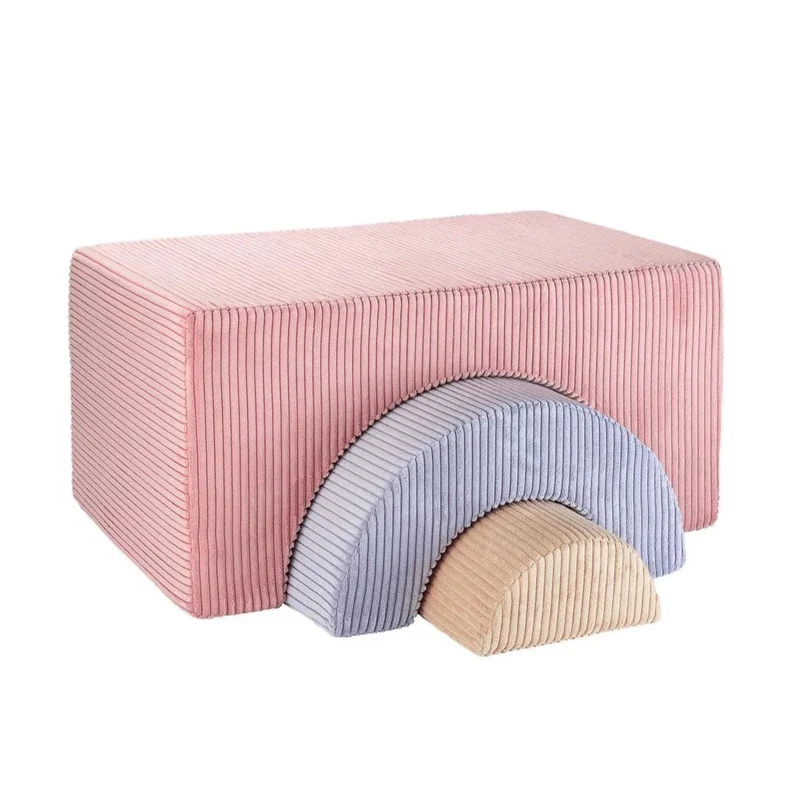 Ensemble de Jeu Arc en Ciel Mousse Rose