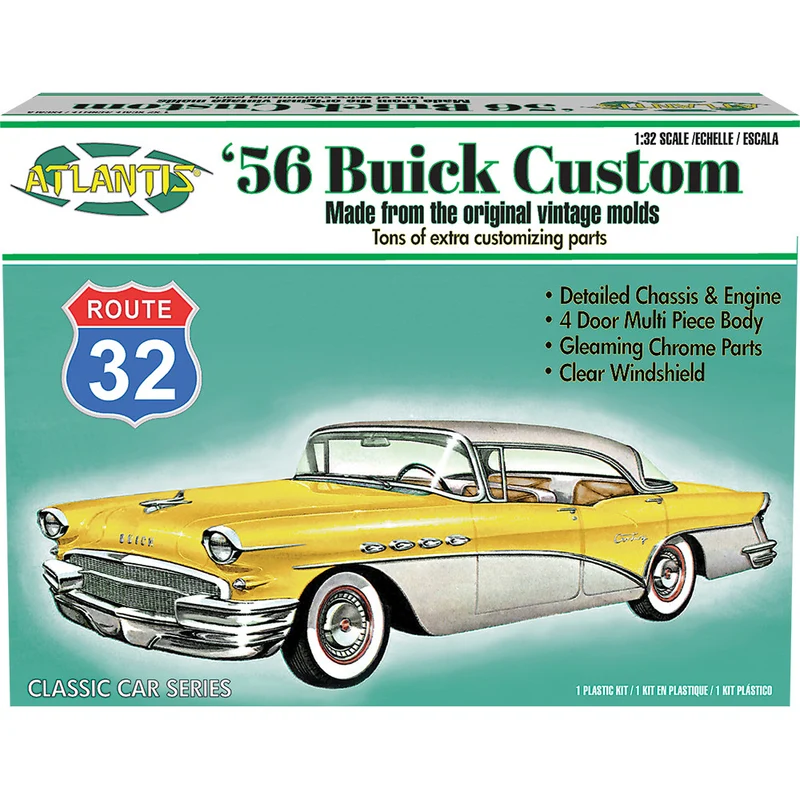 56 BUICK custom 1956 1/32, modèle à coller