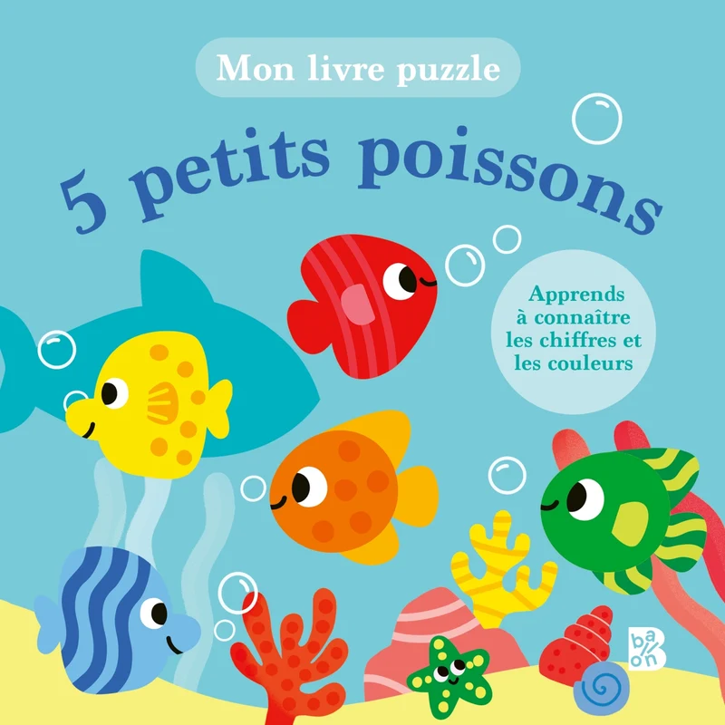 Mon livre puzzle 5 petits poissons