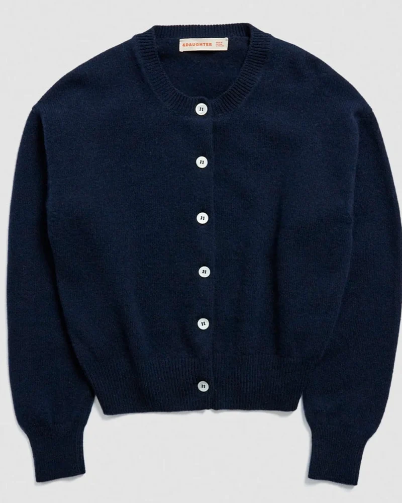 & Daughter - Cardigan Ada - Marine