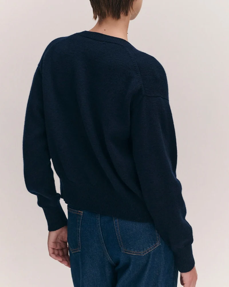 & Daughter - Cardigan Ada - Marine