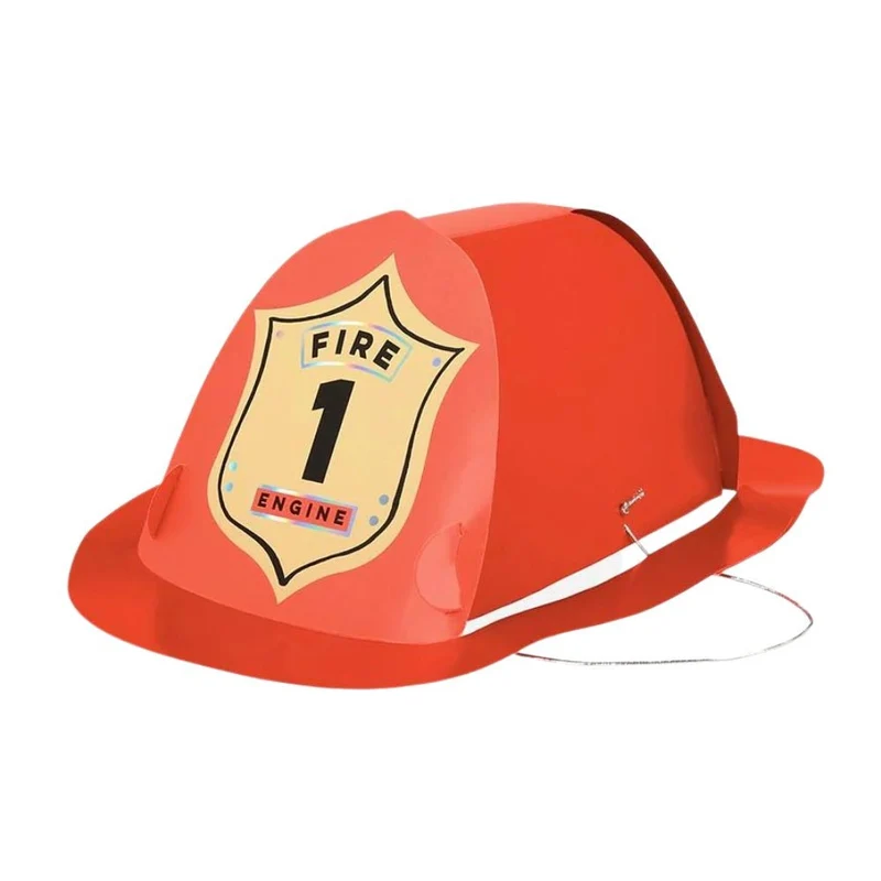 Lot de 8 Chapeaux Festifs de Pompier