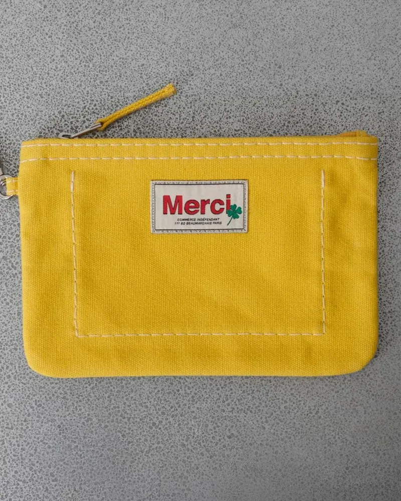 Merci - Pochette Candide - Jaune