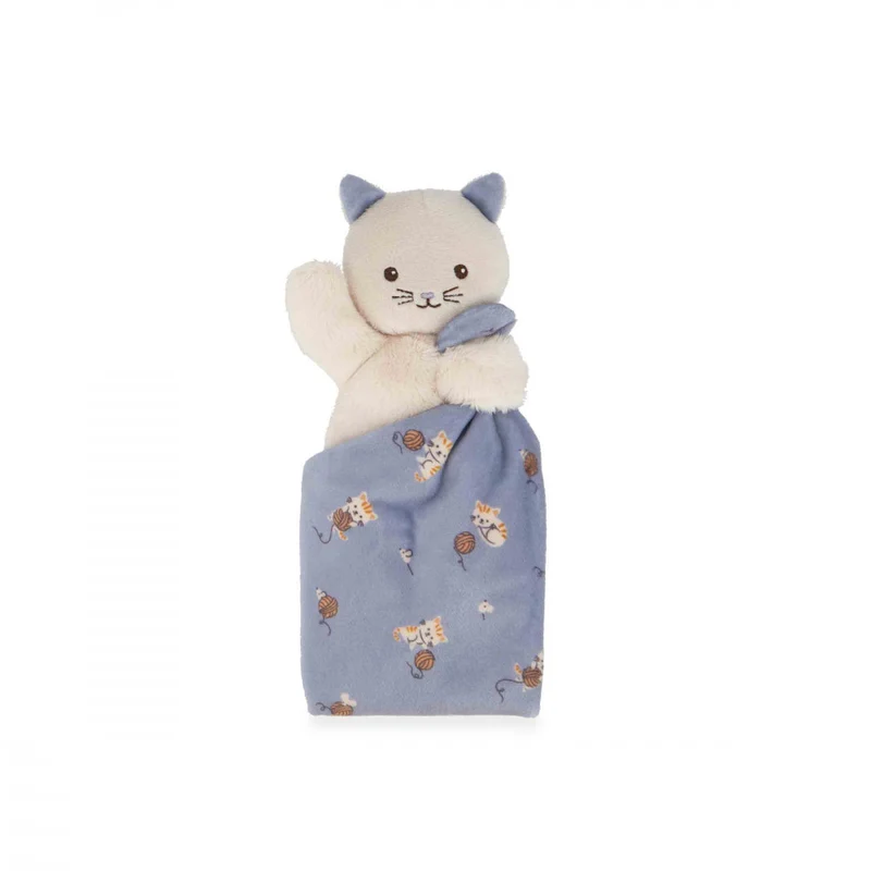 Carré Douceur: doudou chat - Lilas