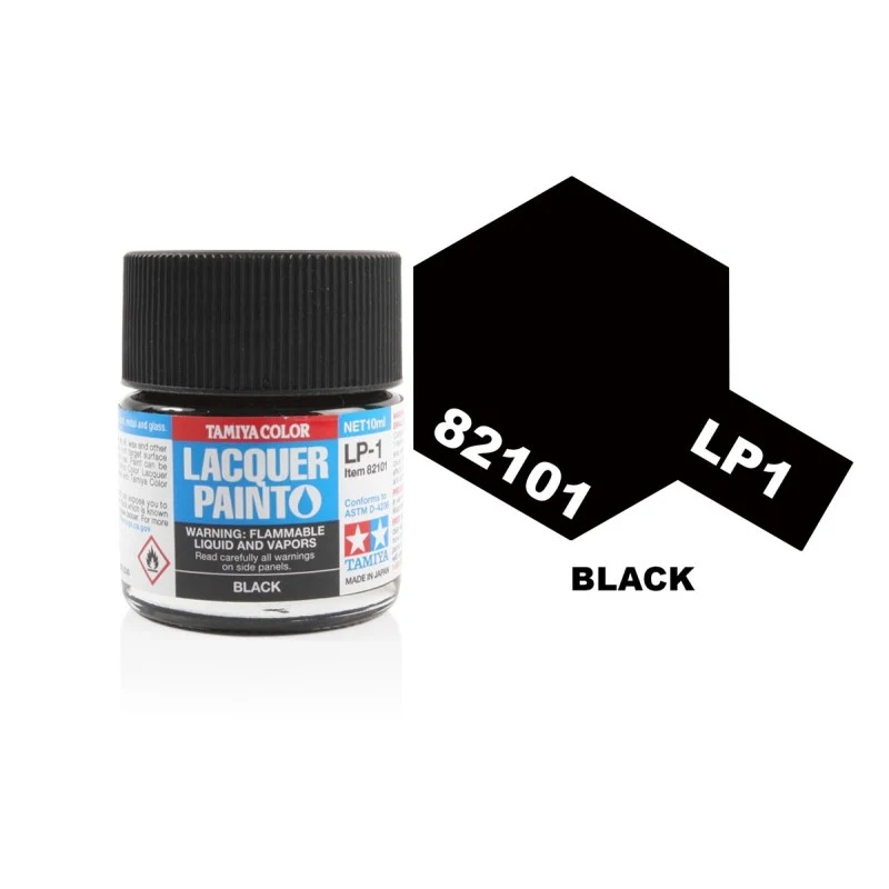 Peinture laque 10mL LP-1 Noir
