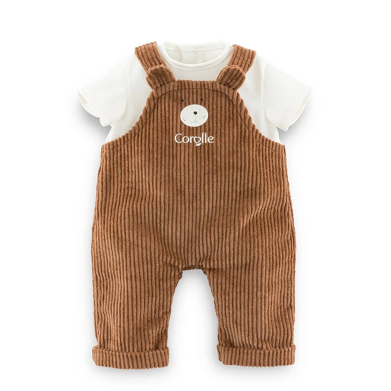 Salopette ours & T-shirt 30 cm