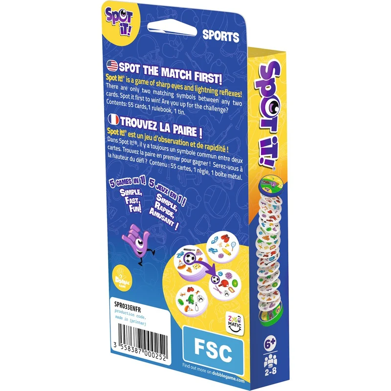 Spot it ! - Sports (FR-EN)