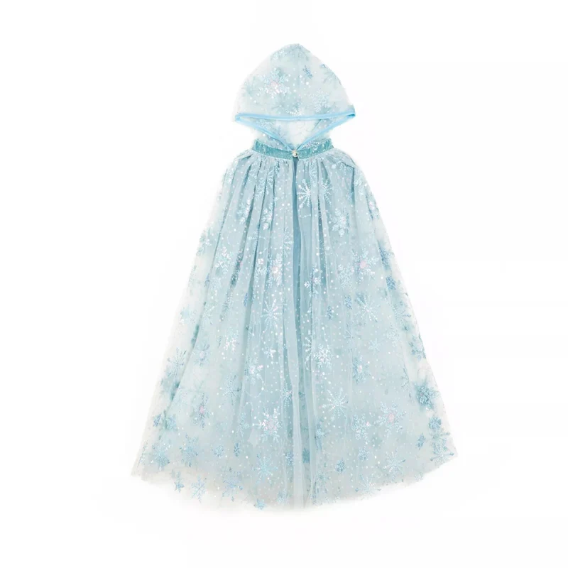 Déguisement Cape Princesse Des Glaces Bleu