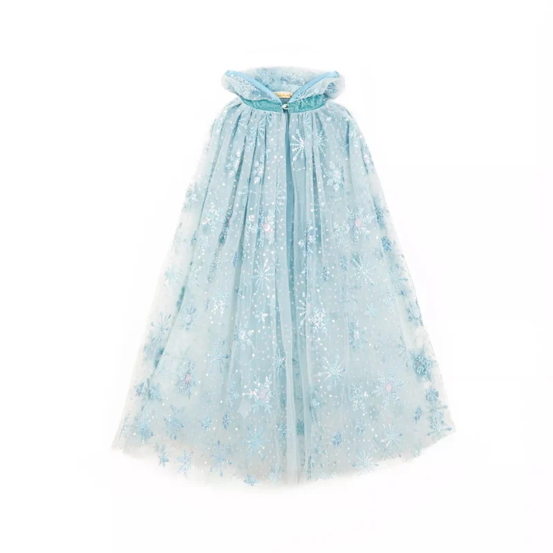 Déguisement Cape Princesse Des Glaces Bleu