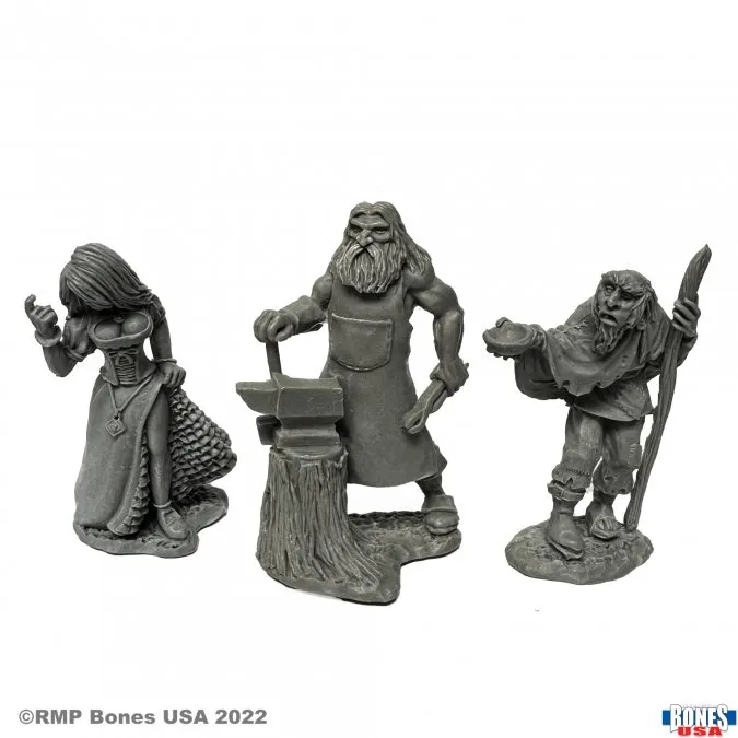 Townsfolk : Strumpet, blacksmith, beggar
