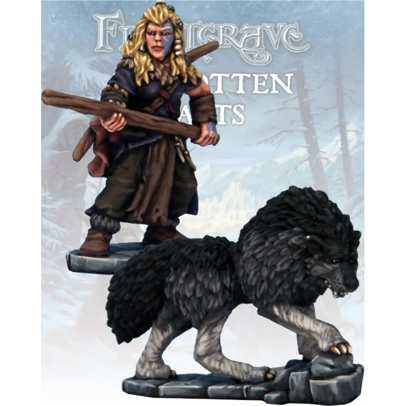 Frostgrave - Chasseur barbare et chien de guerre