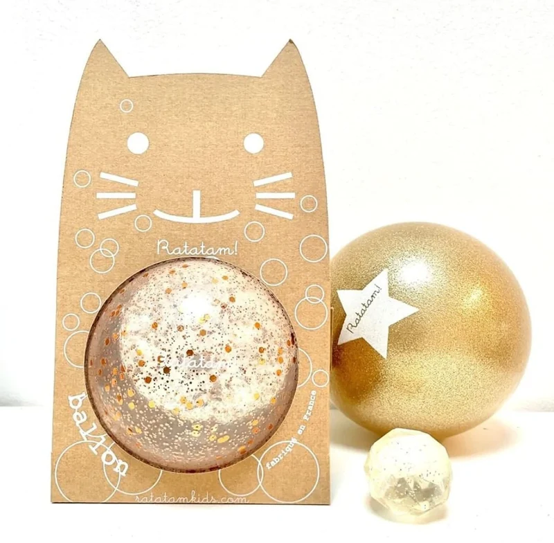 Ballon Bulles De Paillettes - Cuivre 15cm