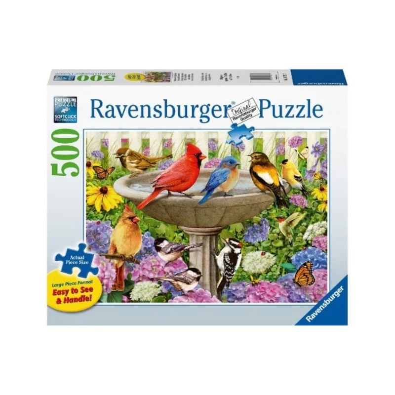 Oiseaux à l'abreuvoir (500 pcs LARGE)
