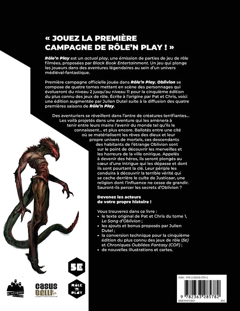 Rôle'n Play : Oblivion 1 - Le sang d'Oblivion