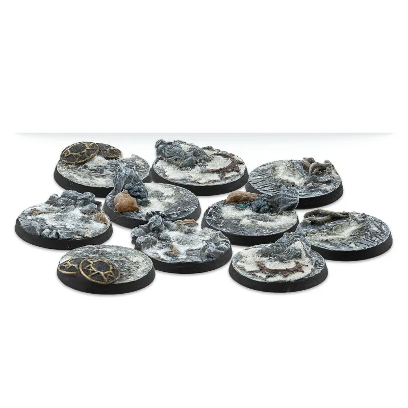 Warcrow - 30mm Northen Tribes Scenery Bases, alpha series