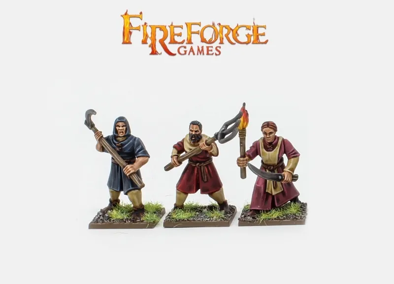 Fireforge - Folk Rabble (18 figurines de villageois)