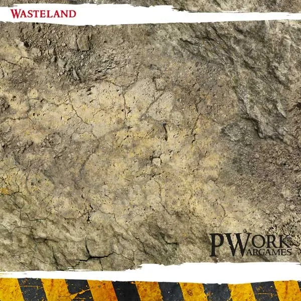 Tapis de jeu néoprène - Wasteland - 90x90 cm