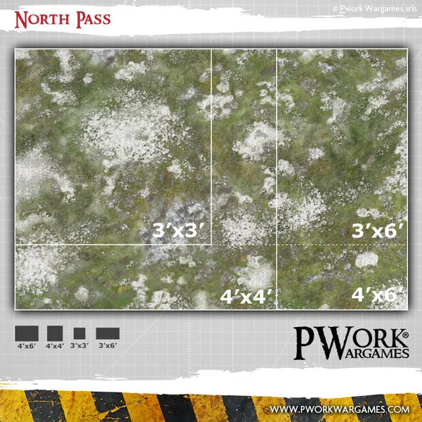 Tapis de jeu néoprène - North Pass - 90x90 cm