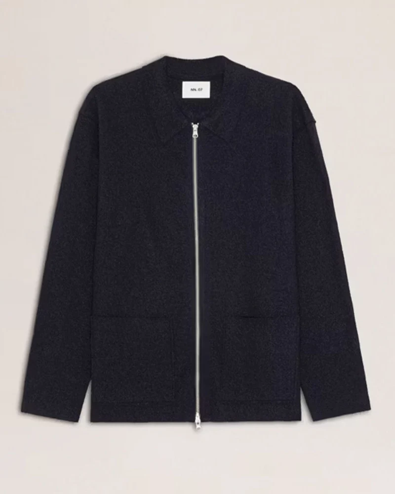 Nn07 - Maille Jonas Zip 6398 - Bleu Marine