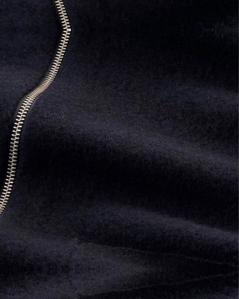 Nn07 - Maille Jonas Zip 6398 - Bleu Marine