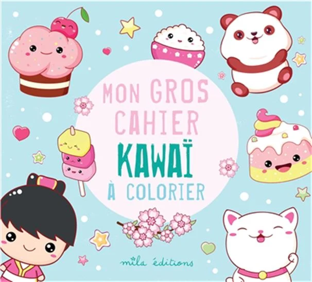Mon gros cahier Kawai à colorier