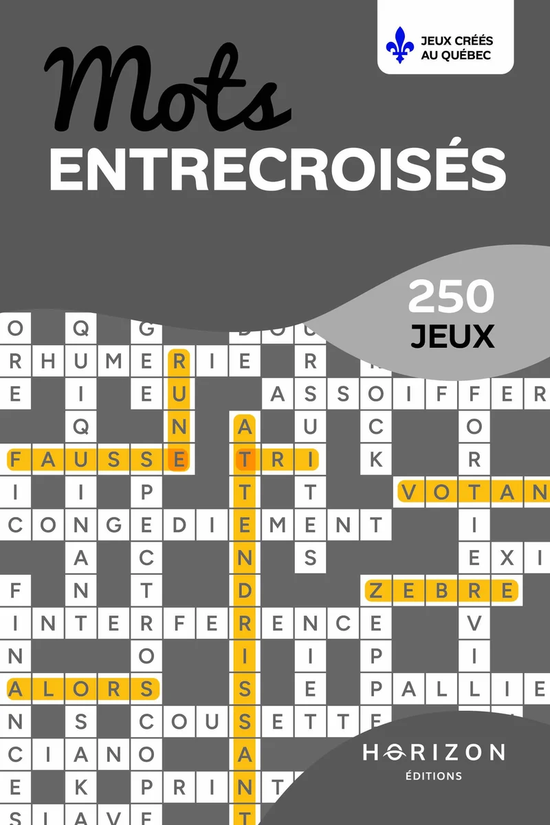 Mots entrecroisés 250 jeux