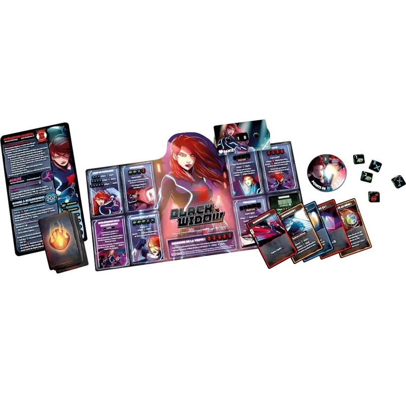 Dice Throne Marvel - Black Panther, Captain Marvel, Black Widow, Dr Strange