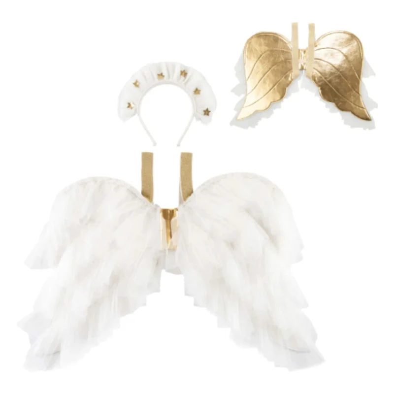 Déguisement Ailes D'ange En Tulle Avec Couronne D'étoiles