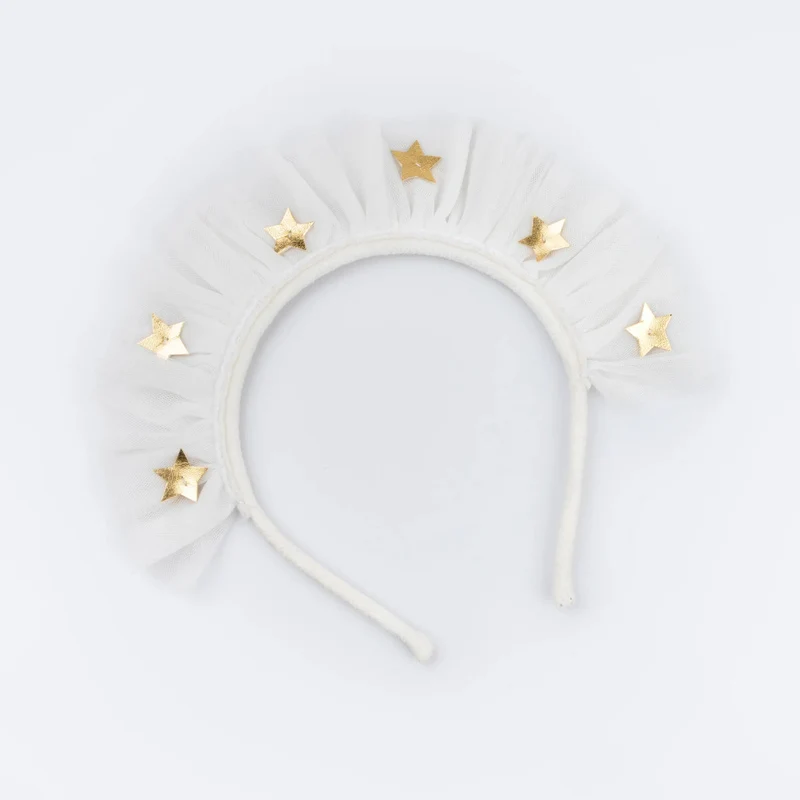 Déguisement Ailes D'ange En Tulle Avec Couronne D'étoiles