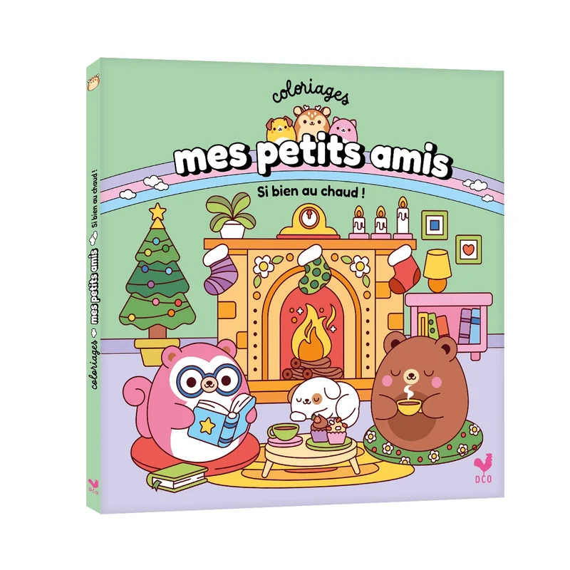 Coloriage mes petits amis! Si bien au chaud.