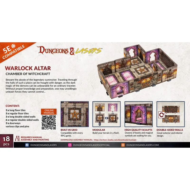Dungeons & Lasers - Décors - Warlock altar (l'autel du sorcier)