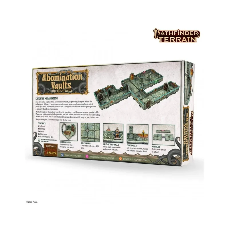 Dungeons & Lasers - Décors - Pathfinder Terrain : Abomination Vaults
