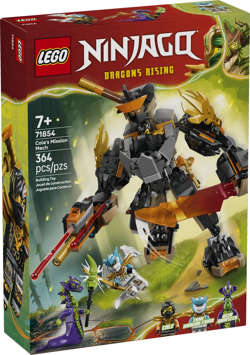 Le robot de mission de Cole contre Zane dragon