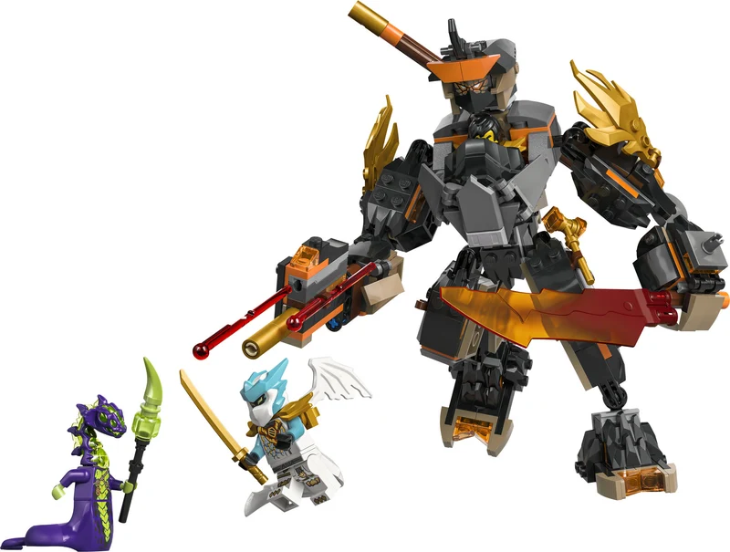 Le robot de mission de Cole contre Zane dragon
