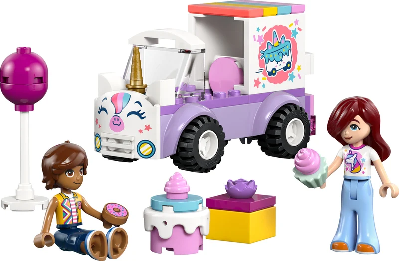 La voiture de livraison de gâteaux licorne