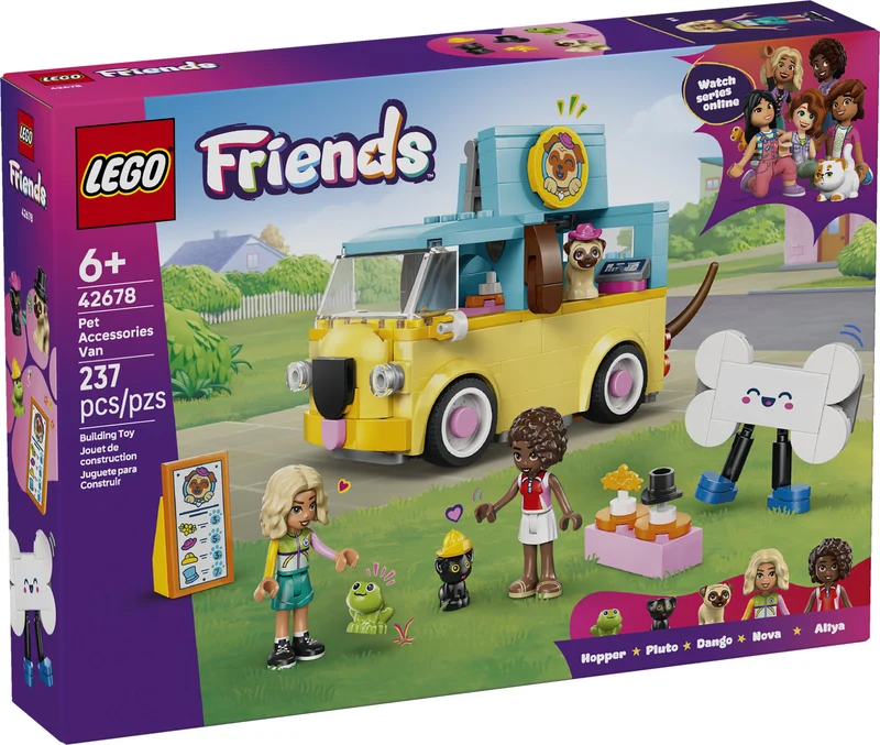 La camionnette d’accessoires pour animaux