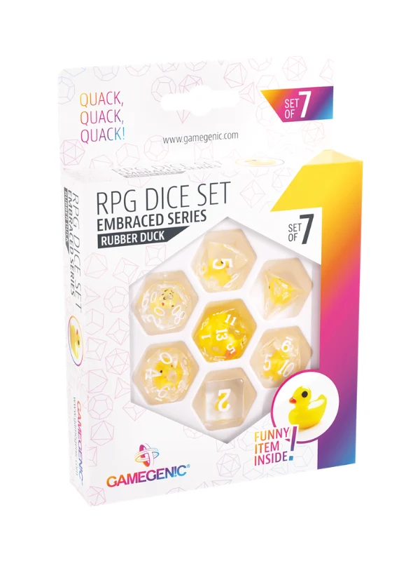 Set de 7 dés JDR - Embraced Series - Rubber Duck