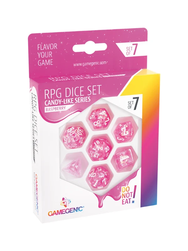 Set de 7 dés JDR - Candy-Like Series - Raspberry