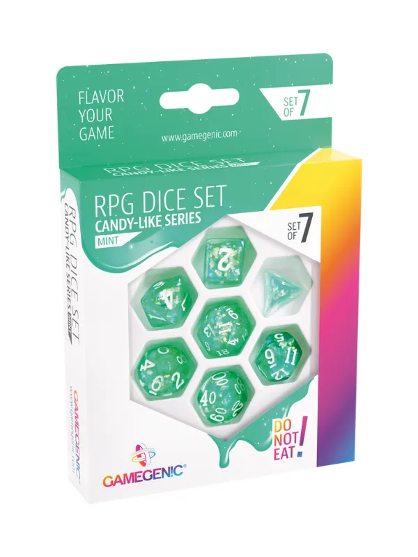 Set de 7 dés JDR - Candy-Like Series - Mint