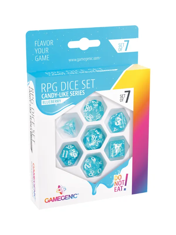 Set de 7 dés JDR - Candy-Like Series - Blueberry