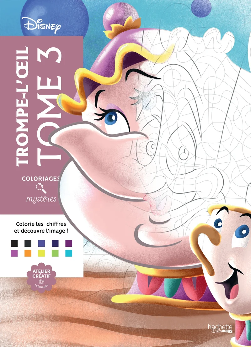 Coloriage mystère Trompe-l'œil 03