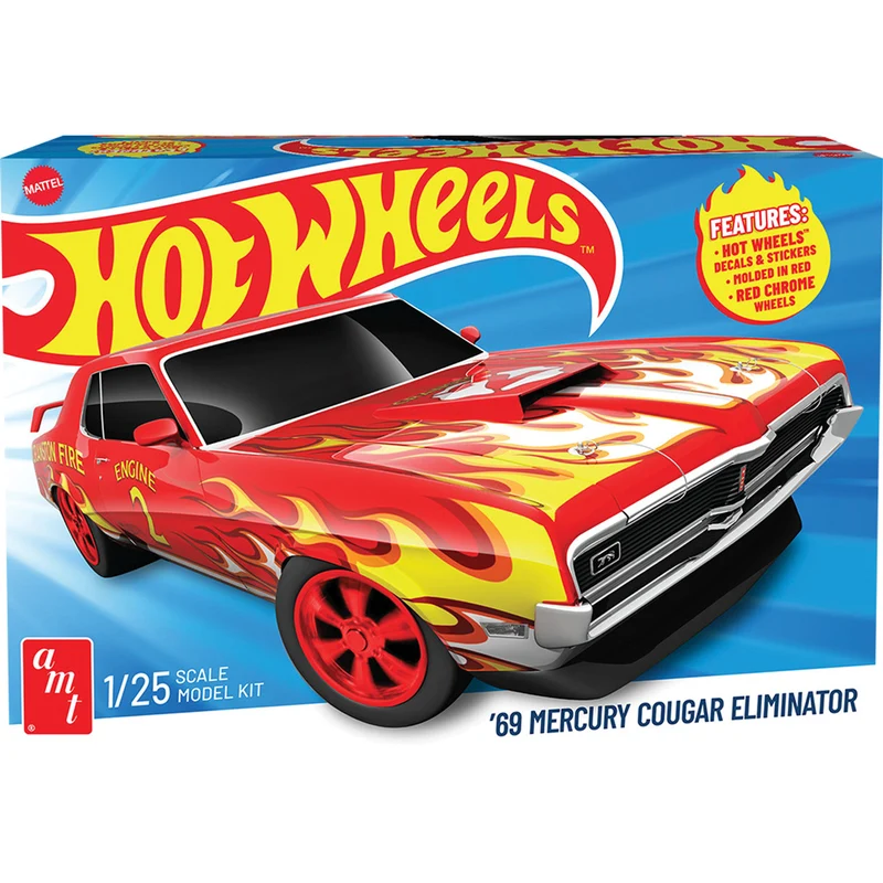 Modèle à coller 69 mercury cougar eliminator 1/25