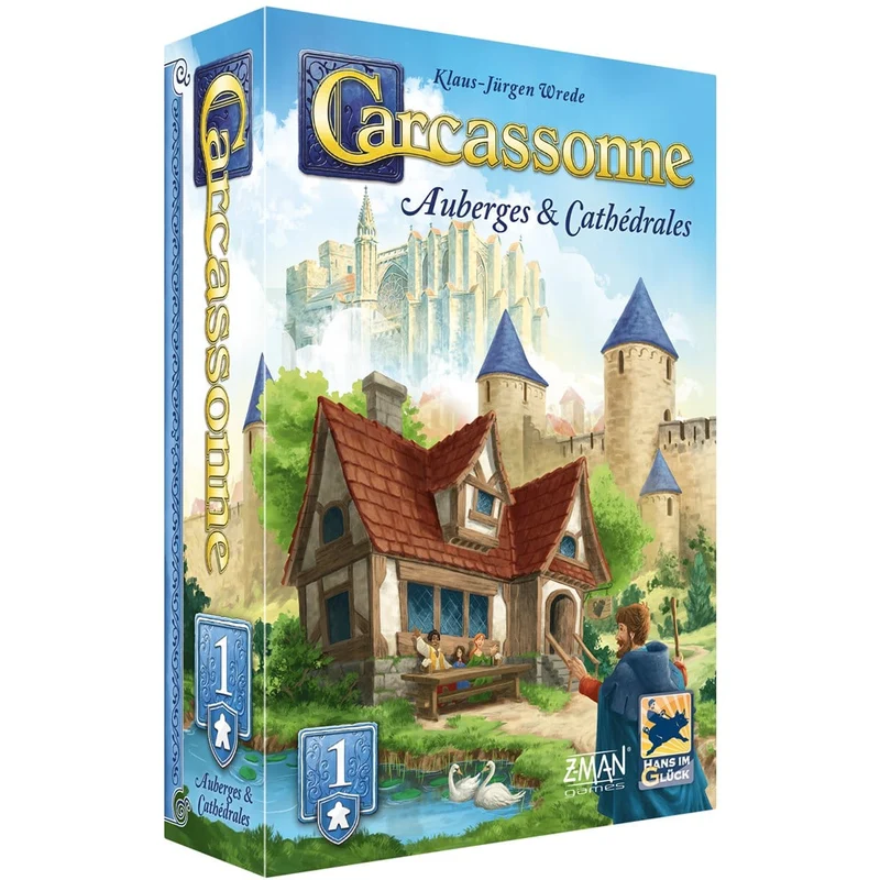 Carcassonne: Ext 1: Auberges & Cathedrales - Version 2025 (FR)