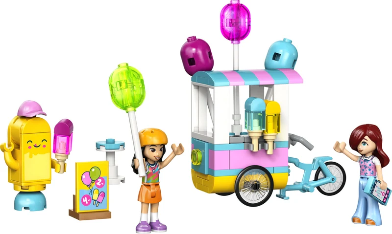 Le kiosque de crème glacée et de ballons