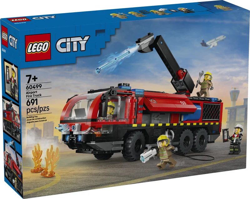 Le camion de pompiers de l'aéroport