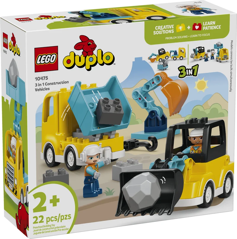 Les véhicules de chantier 3 en 1