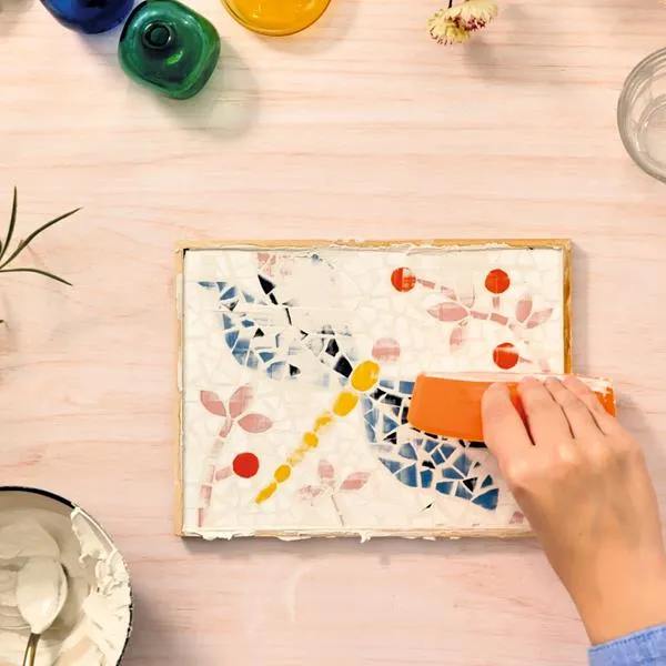 Atelier 72, mosaïque - Libellule