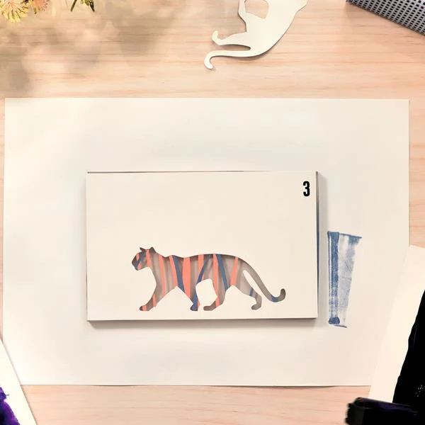 Atelier 47, impression gel - Panthères